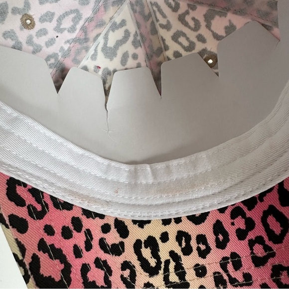 Urban Outfitters Coney Island Picnic NYC pink Cheetah Dad Hat baseball cap - Picture 10 of 10